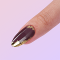 New arrivals gold foil cat eye false nails