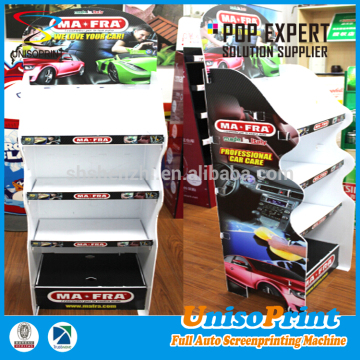 Custom multilayer OEM printing hollow plastic display shelf