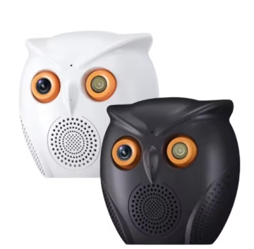 PEGATAH ICsee Wifi Alarm Camera 3MP - Smart Owl Camera with Human Detection, Indoor Use