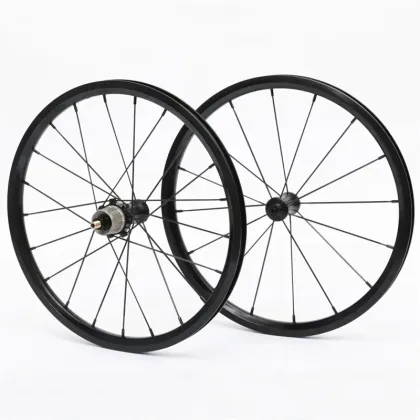 16 Inch 349 Wheelset for Brompton Rim - Aluminum Alloy 1-7 Speed Folding Bicycle Wheelset