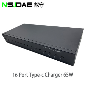 High Power Type C 16-poortkast Type oplader