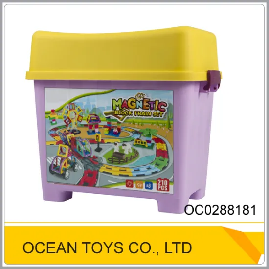 Good quality plastic magnetic block set magnetic train toy OC0288181