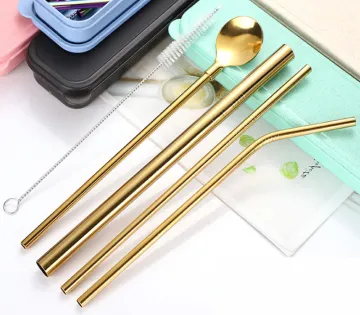 Stainless Steel Knife And Fork Straw Suit