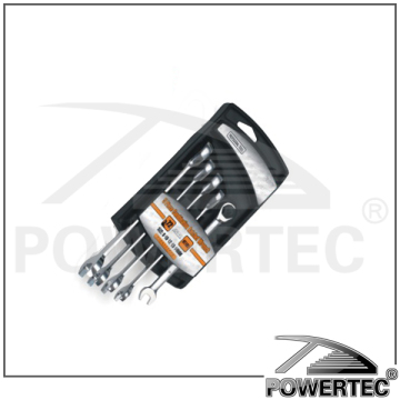 POWERTEC 5PCS Combination Ratchet Wrench