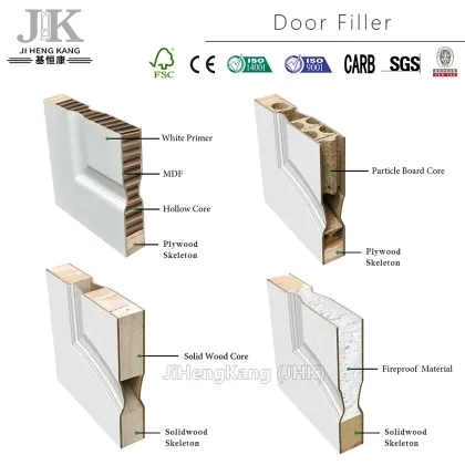 JHK-017 Engineering Wood Door Frame Hot Solid Wood Door Basa Wood Door