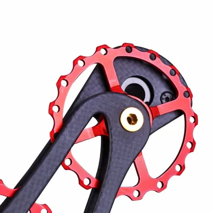 ROCKBROS Bicycle Parts Bike Jockey Carbon Fiber Wheel 17T Bicycle Rear Derailleur Pulleys Wheel For Shimano 6800 6870 9000 9070