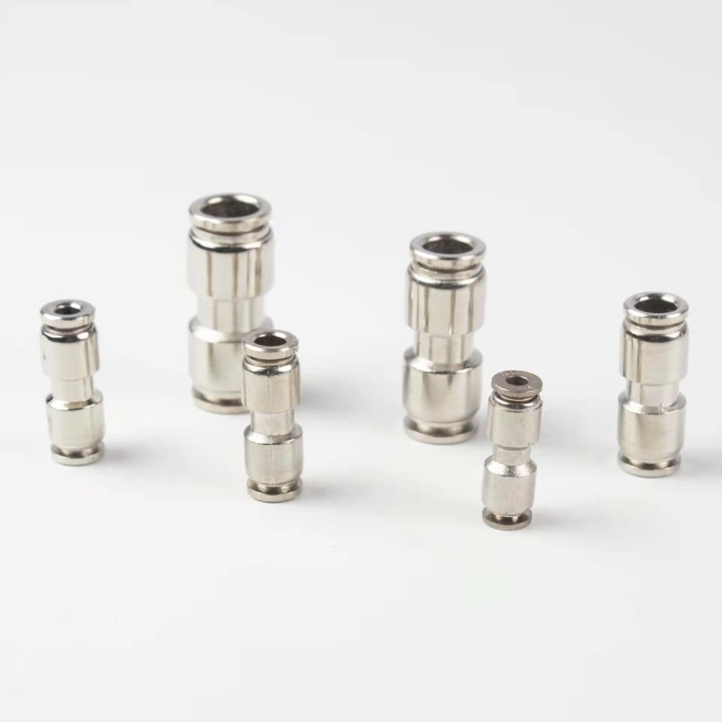 3/8in Male High Pressure Stainless Steel Compression QC Fitting - Hydraulic Quick Connector