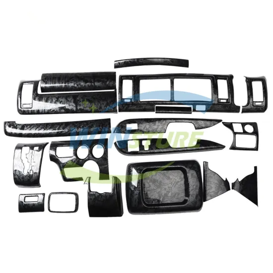 Manufacturer's Car Protector Cover: Dashboard Panel Overlay HIA-F006 - Front Inserts for Toyota Hiace (2014-2018) Low Roof Vehicles