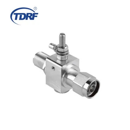 N Male to Female 1/4 Wave Length Surge Arrester 2300~6000MHz, 0~5800MHz