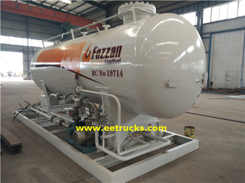 Asme 5000 gallon lpg Skiid na cike tashoshin