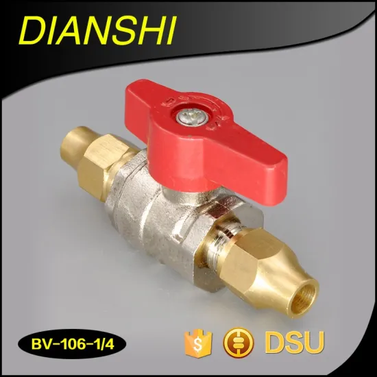 two way Brass Gas Ball Valve water gas oil media ball valve from Ninbo brass ball valve factory