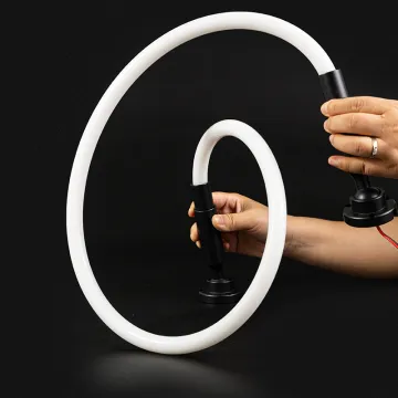 360 LED Neon Tube Strip Linear Skyline Light - Round Accessories With Holder
