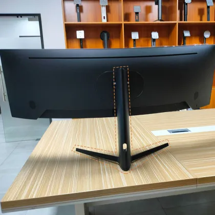 Adjustable Monitor Stand: Computer Aluminium V-shape Base Rotate Tilt Desk Stand Support Riser