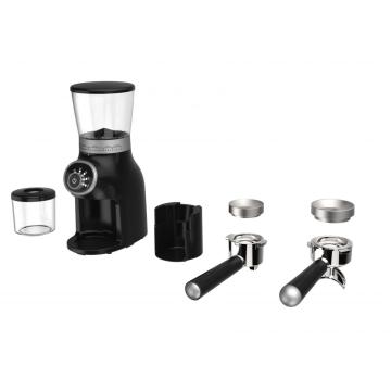 Anti-static conical burr coffee grinder uniform grinding