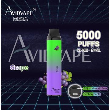 AVIDVAPE Rechargeable Disposable 5% 5000 Puffs