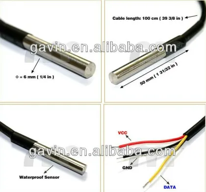DS18B20 Digital temperature sensors for HVAC controls