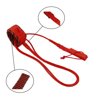 Custom Eco TPU Double Stainless Swivels Surf Leash for Wholesale 2021