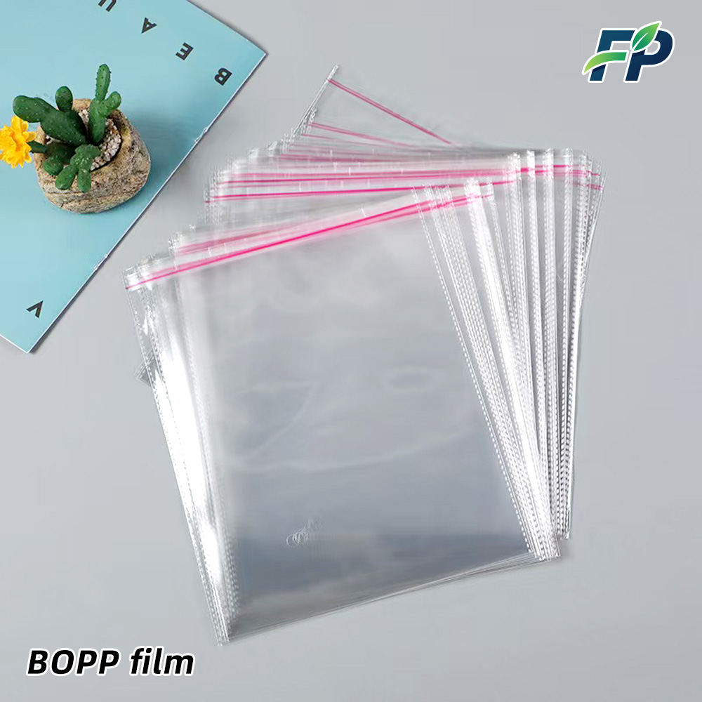 Bopp सेल्फ चिपकने वाला बैग फिल्म फ्लैट बॉटम पैकेजिंग