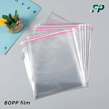 Bopp सेल्फ चिपकने वाला बैग फिल्म फ्लैट बॉटम पैकेजिंग