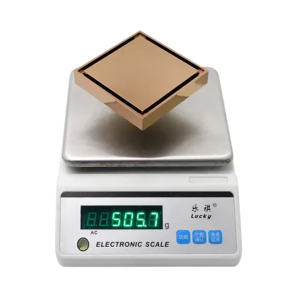Hot Sales Gold Square Invisible Anti-odor Shower Drain - Brass Floor Drain