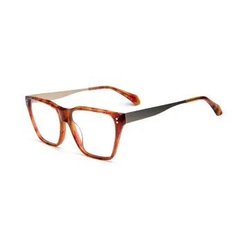 Good Design Combined Metal Frame Cat Eye Acetate Optical Glasses