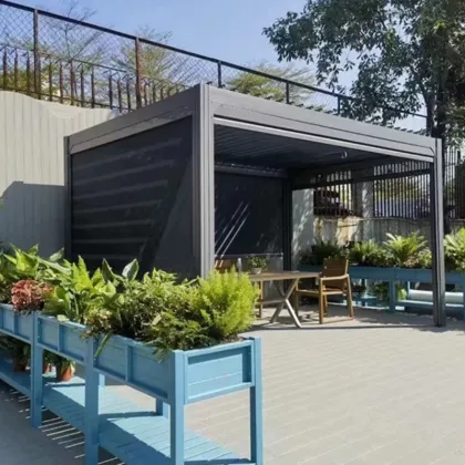 Modern Aluminum Louvre Pergolas: Ideal Shade