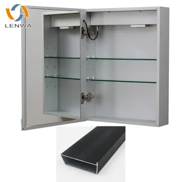 Invisible Hidden Aluminum Cabinet Mirror Frame for Bathroom Medicine Cabinet