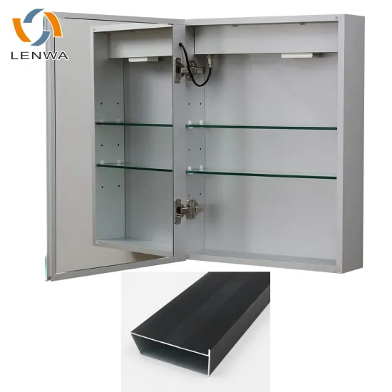 Invisible Hidden Aluminum Cabinet Mirror Frame for Bathroom Medicine Cabinet