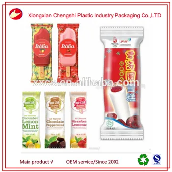 Hot sale customized plastic summer popsicle ice lolly bags manufacturer