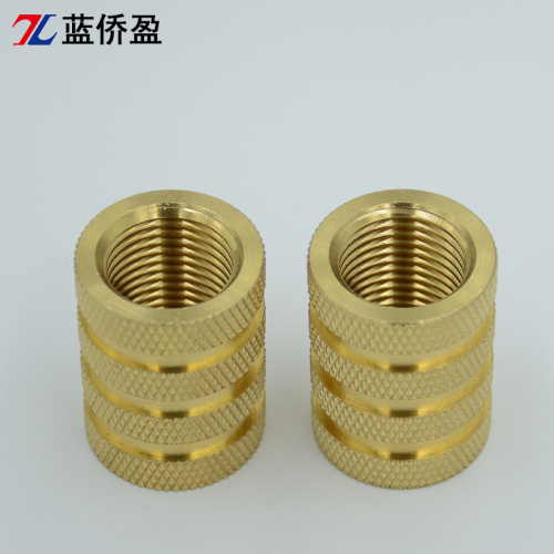 threaded insert nut M6 M8 Knurled Plastic Brass Insert Nut Manufactory