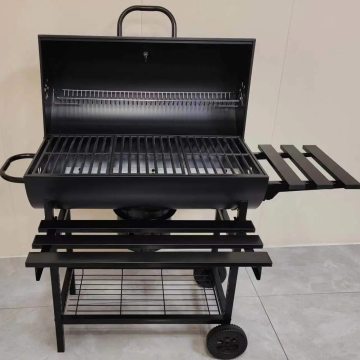 2024 new design BBQ Grill with Trolley outdoor backyard camping Charcoal grill