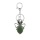 Green Aventurine 13X18mm Cabs Antique Silver Alloy Spider Pendant Necklace 45cm Black Cord