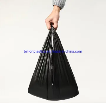 Plastic Clear Bag Vest Handles Bags T Shirt Supermarket Shopping Plastic Bags with Own Logo