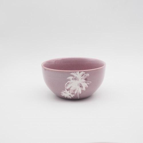 Roze pad afdrukken porselein servies set keramisch servies