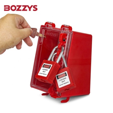 Transparent High-Strength Glass Resin PC Lockout Box Kits for Industrial Safety from OEM Manufacturer