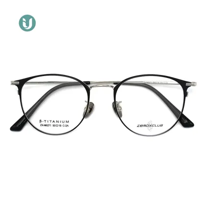 Women's Round Wire Frame Titanium Glasses Optics Frame