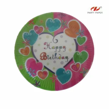 Birthday Colorful Paper Plate