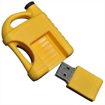Petrol Cans Shaped USB Flash Drive with 1 to 32GB Capacity, Customized Casing and Logo Available