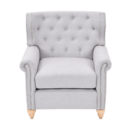 Tufted accent chair living room leisure chair with armrest