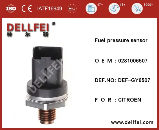 Fuel Rail Pressure Sensor 0281006507 for CITROEN