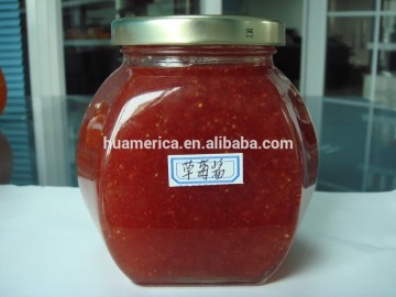 450g glass jar fruit jam/preserves-strawberry jam/preserves