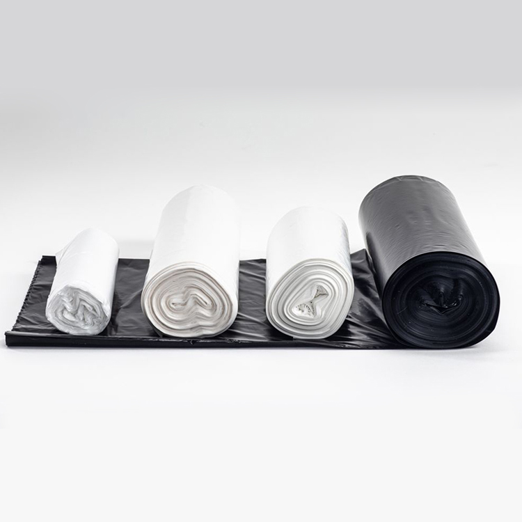 Custom printed black disposable 100% biodegradable manufacture garbage plastic roll bag