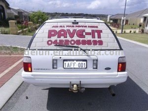 Removable Black Glue Self-Adhensive Vinyl(Double PE Liner)