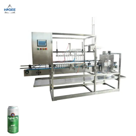 Beer Can Filling and Sealing Machine with Sticker Labeling Line