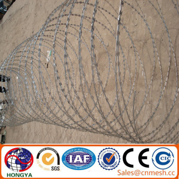 Low price concertina razor barbed wire/plastic barbed wire/barbed wire fence