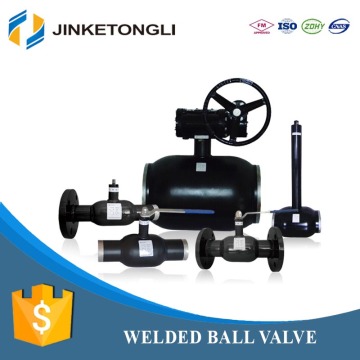 china manufacturing JKTL carbon steel fully welded carbon steel ball valve