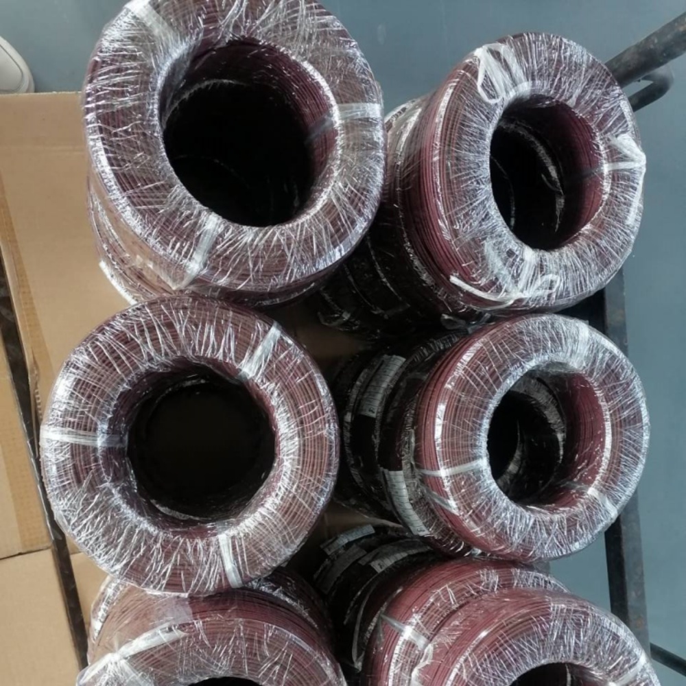 silicone rubber braid wire 0.5mm² BROWN