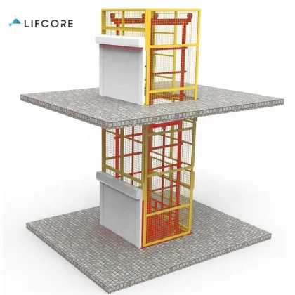 Portable Warehouse Scissor Lift: Vertical Cargo Lift & Mobile Elevating Work Platform