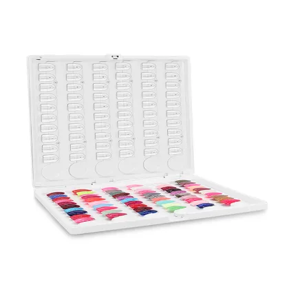 Wholesale Plastic Nail Color Swatch Book 120 Nail Swatch Color Card Display Book