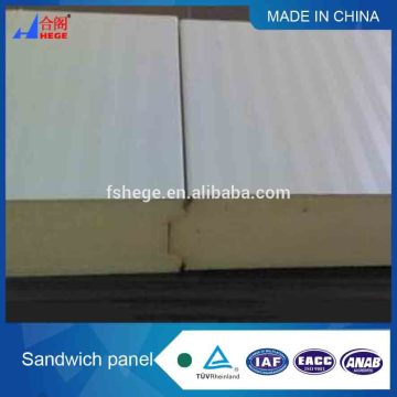 Best insulation PU steel sheet and cement sandwich panel 30mm~200mm thickness
